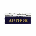 Author Award Ribbon w/ Gold Foil Imprint (4"x1 5/8")